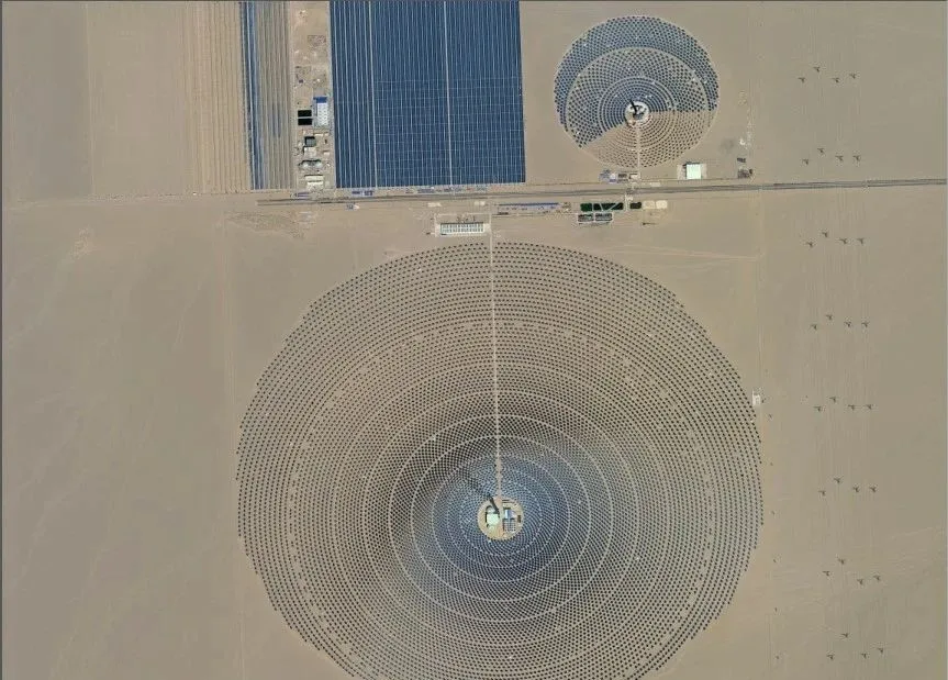 China’s Photovoltaic Power Stations from Space