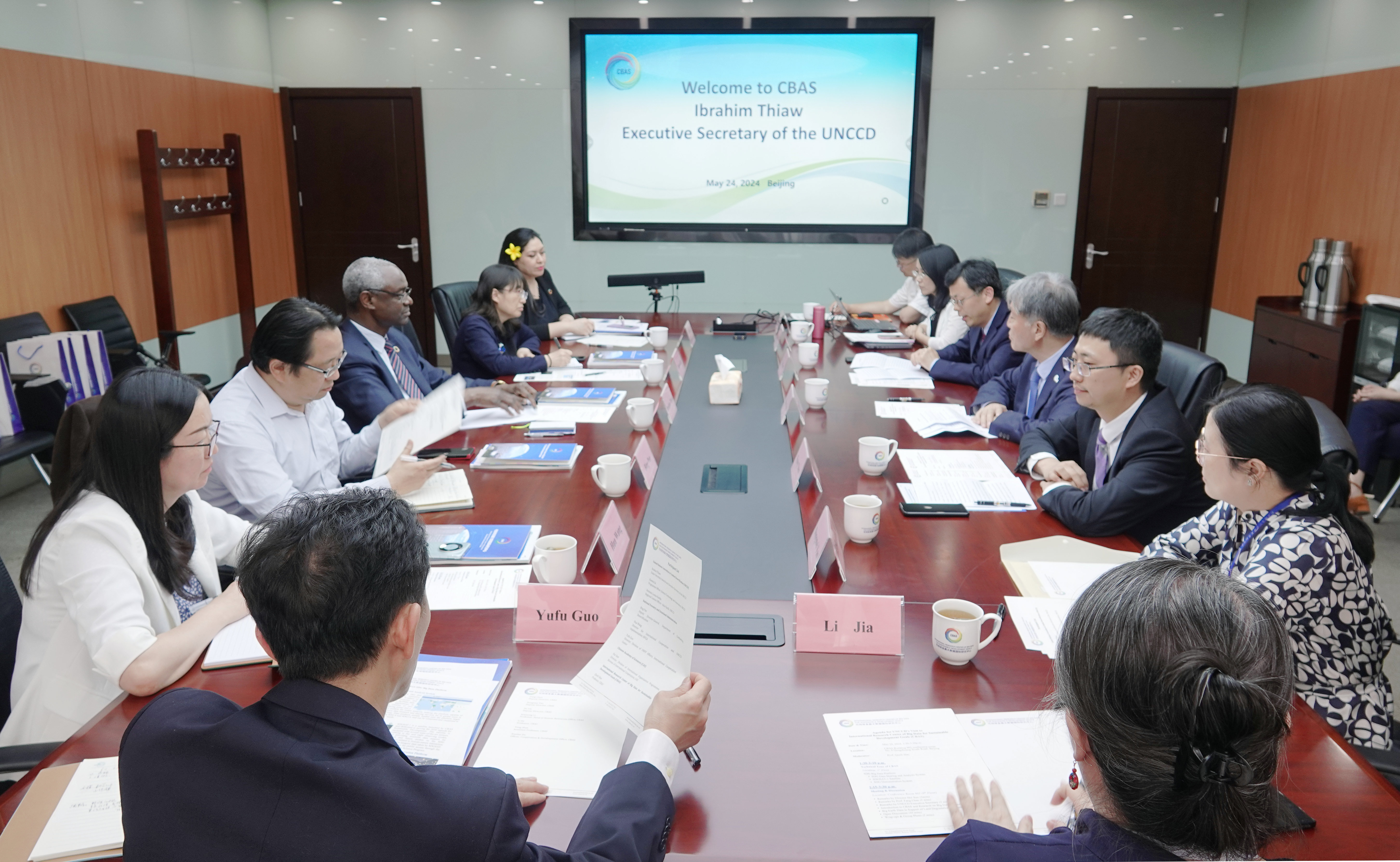 UNCCD Executive Secretary Visits CBAS to Enhance Cooperation on Sustainable Land Management